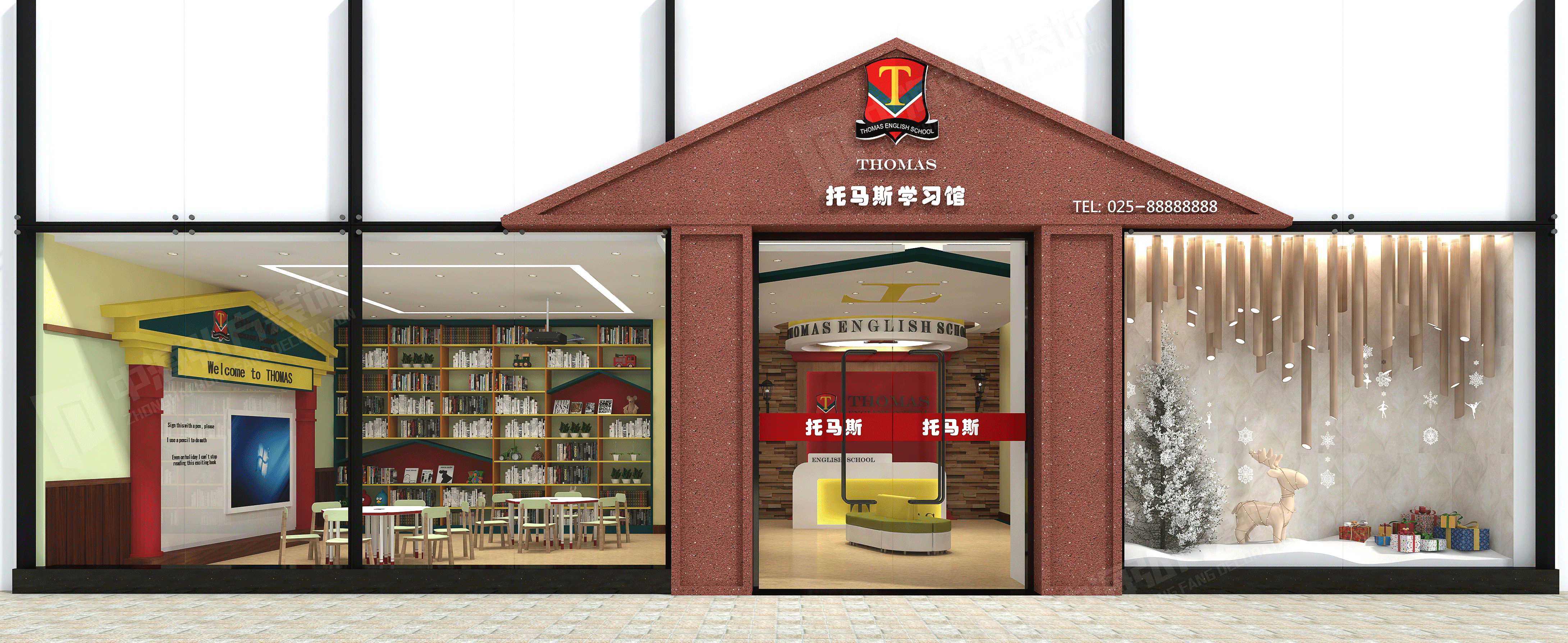 【中海弘方装饰】托马斯学习馆450㎡ 施工案例(图1)