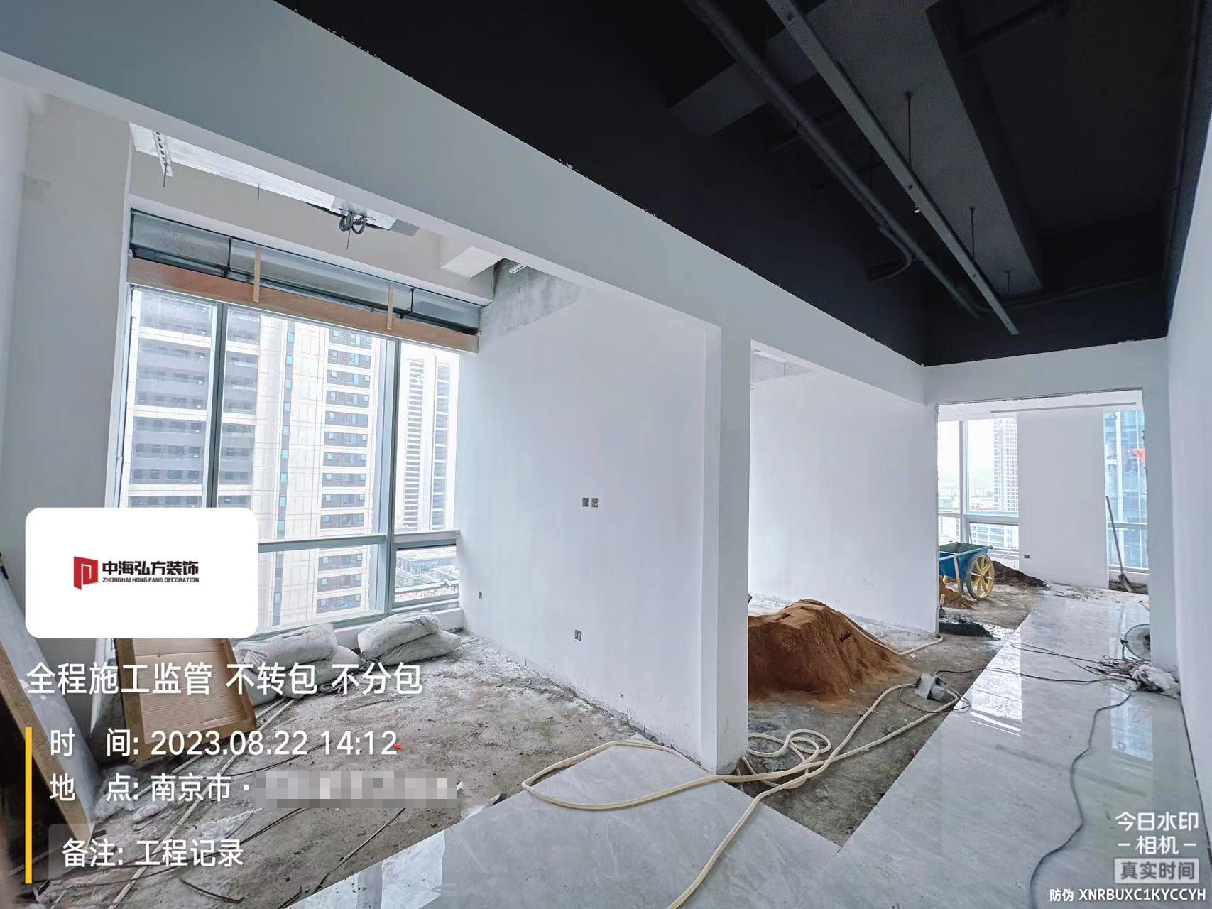 南京**电子办公室装修施工巡检（2）(图5)